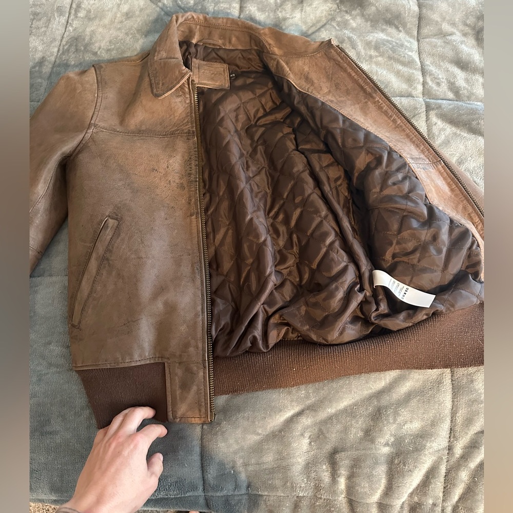 ASOS LEATHER JACKET - Picture 4 of 4